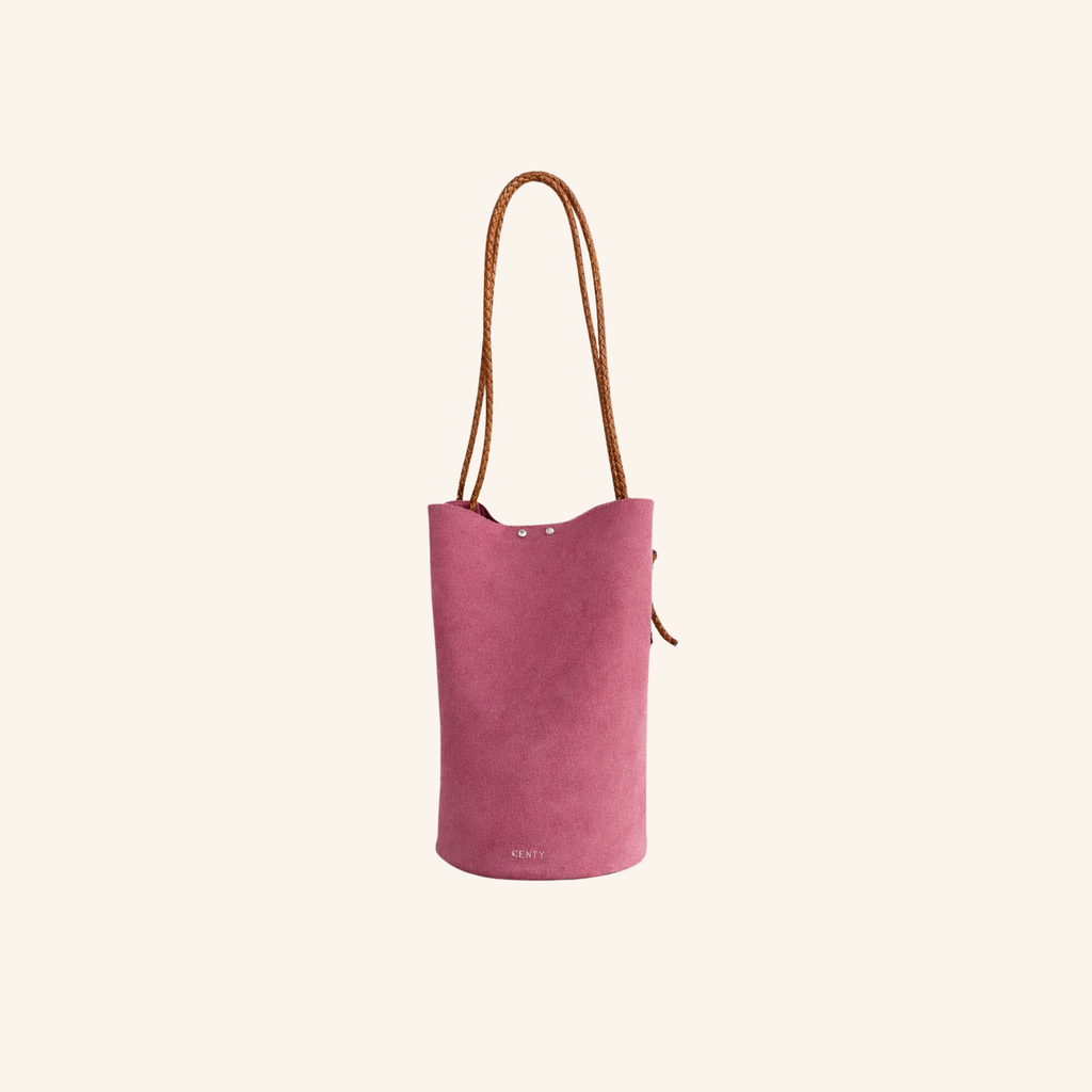 sac chantal epaule nubuck rose