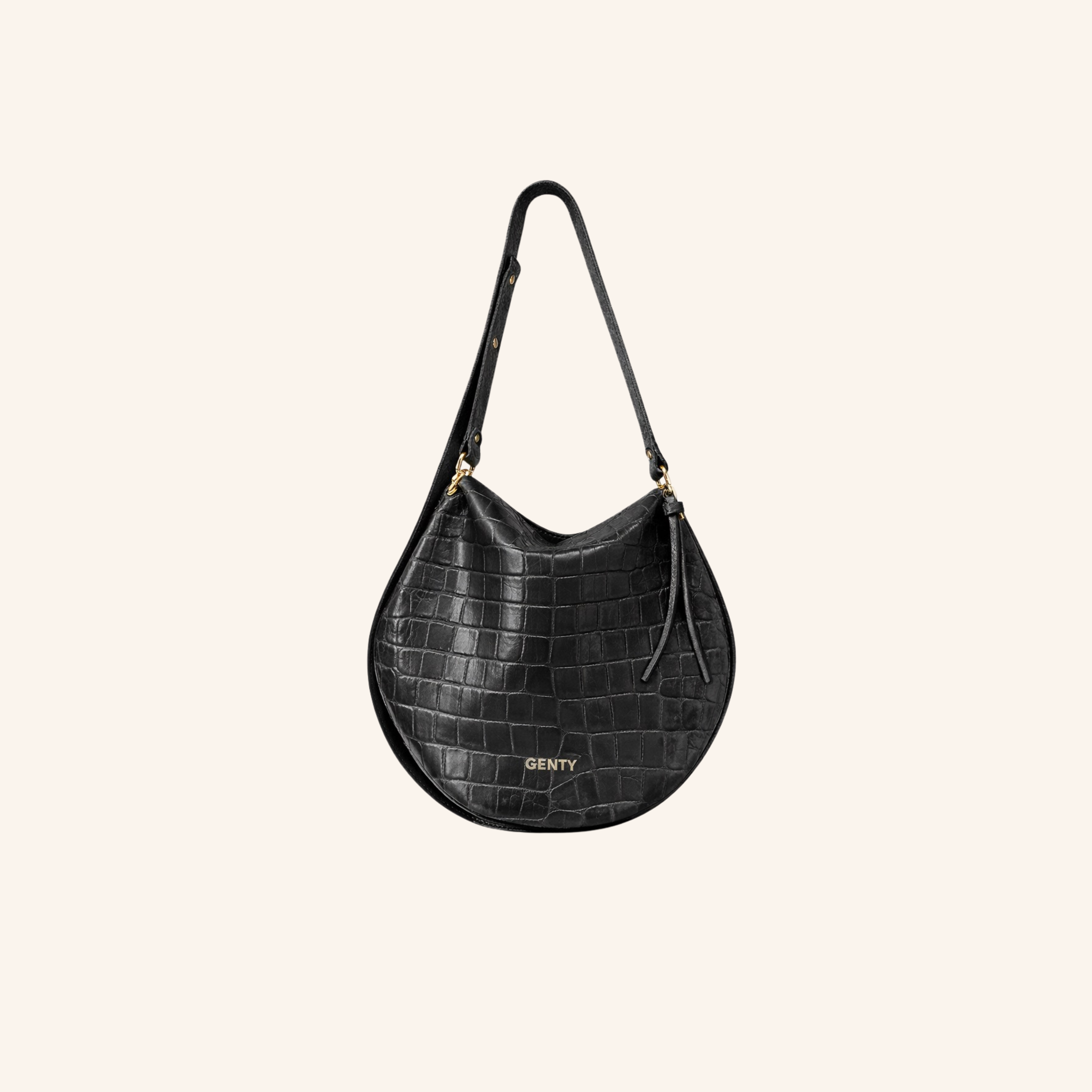 sac garance croco noir