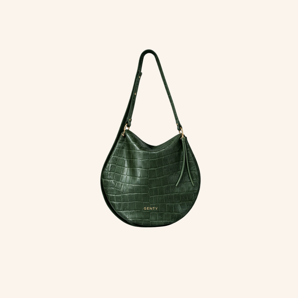 sac garance croco vert sapin