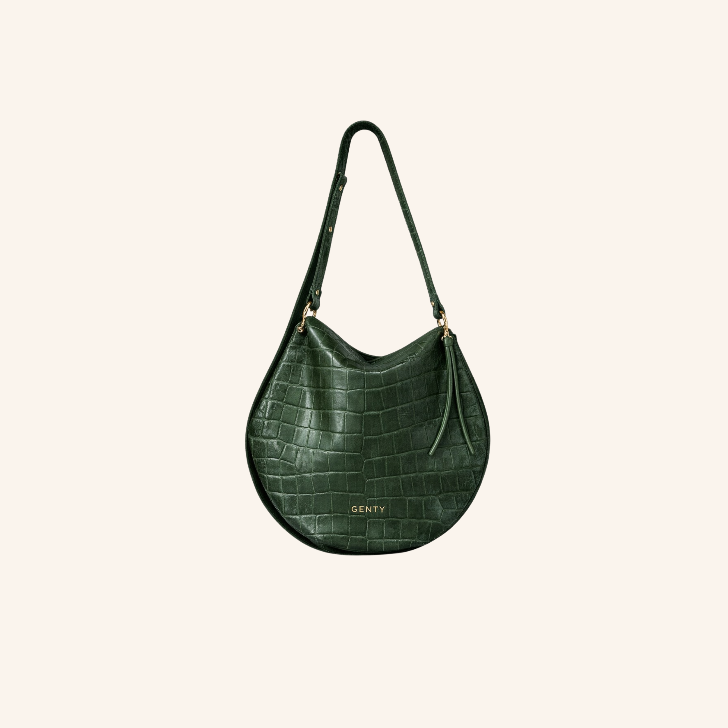 sac garance croco vert sapin