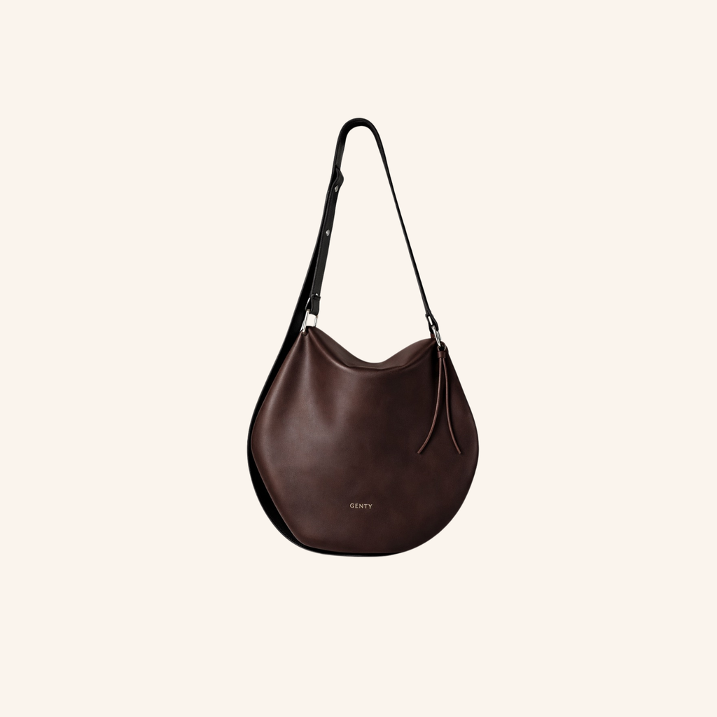 sac porte epaule garance lisse chocolat