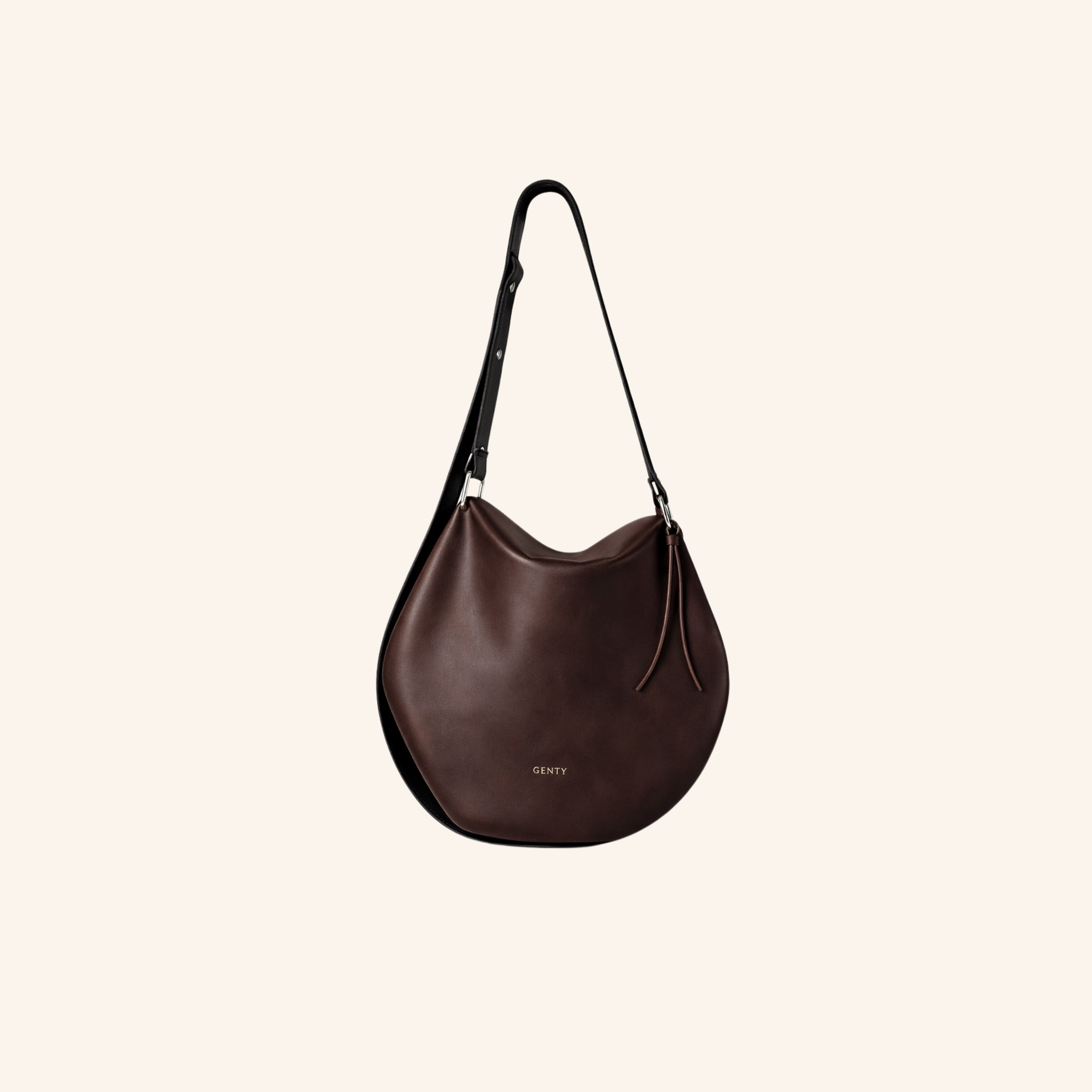 sac porte epaule garance lisse chocolat