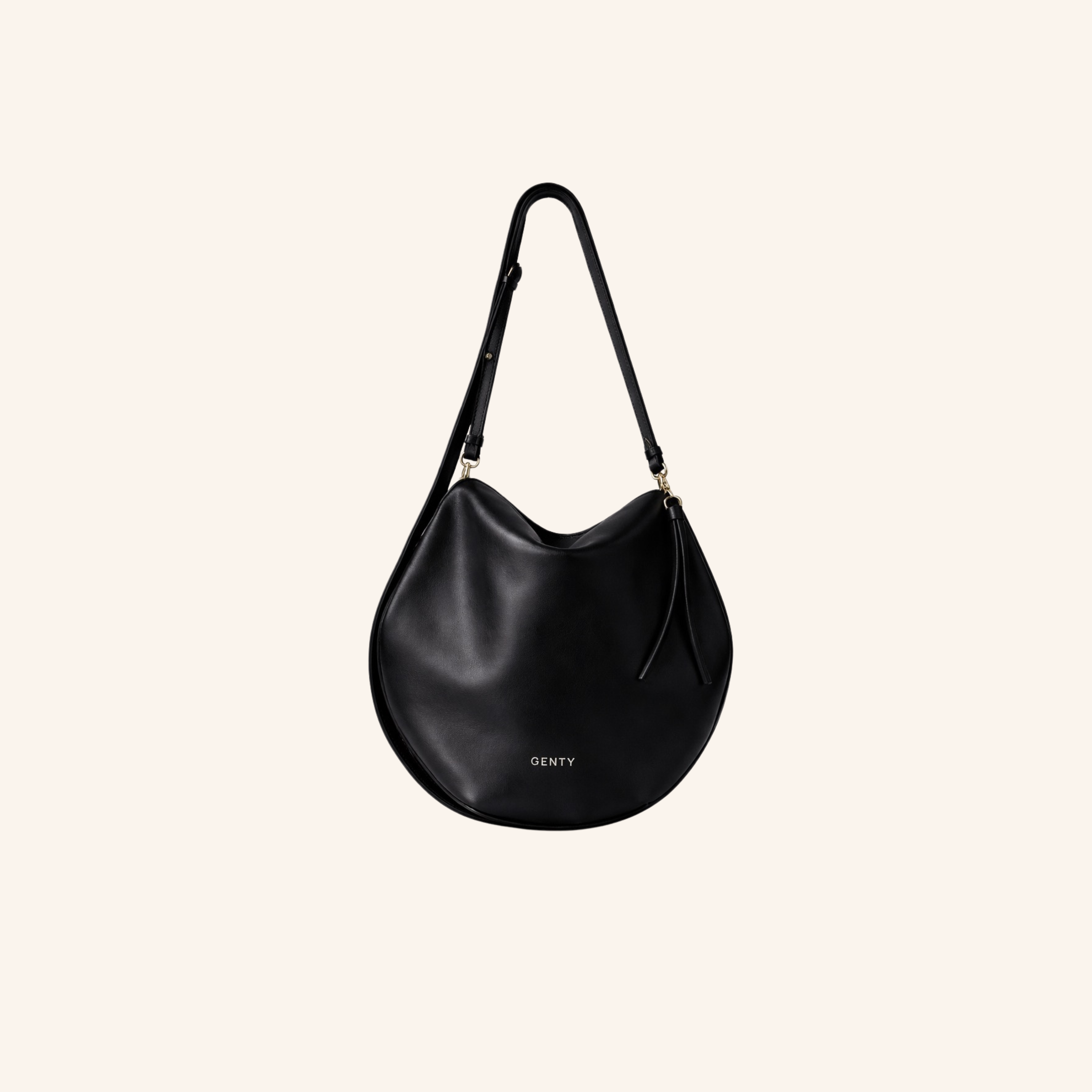 sac porte epaule garance lisse noir