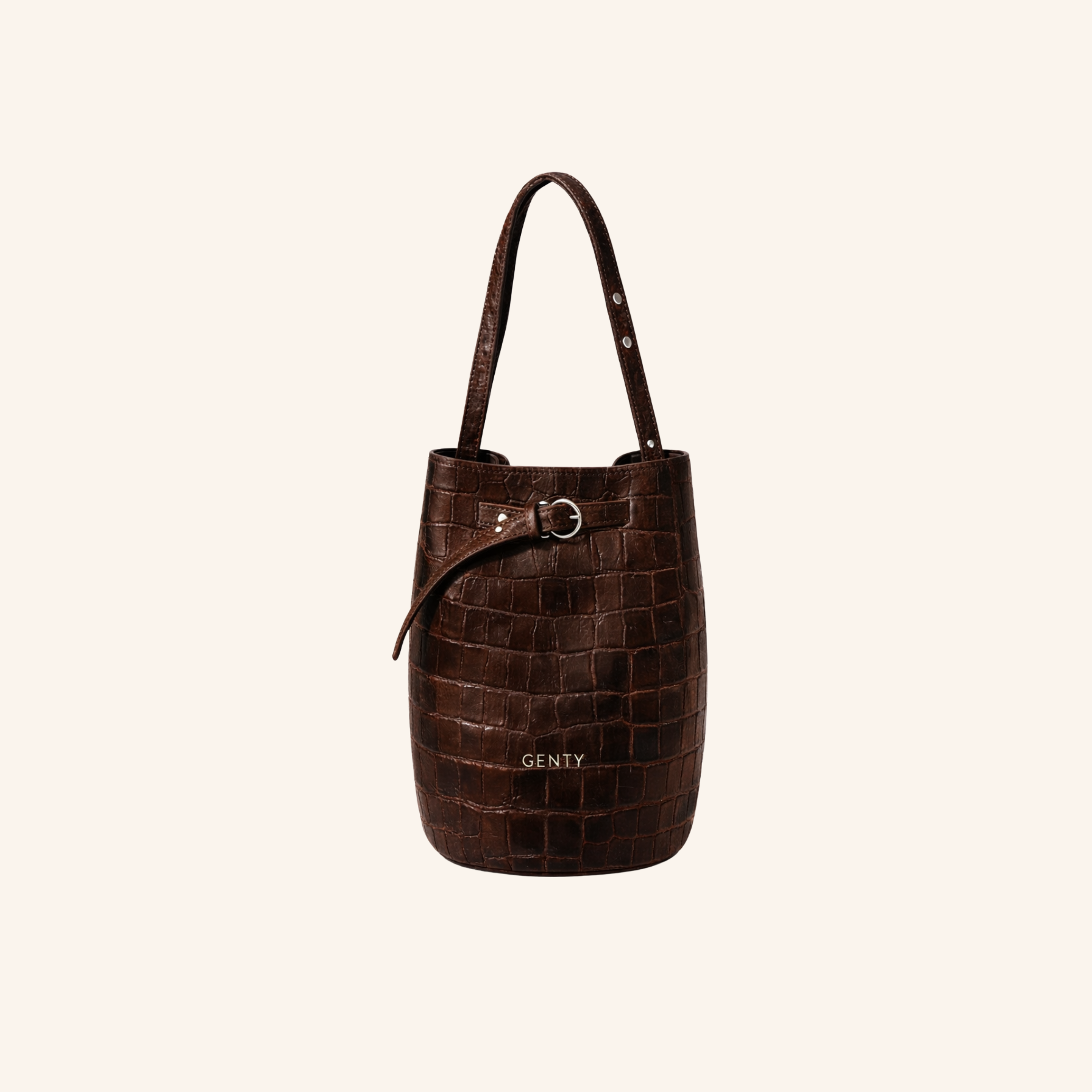 sac gabrielle croco chocolat