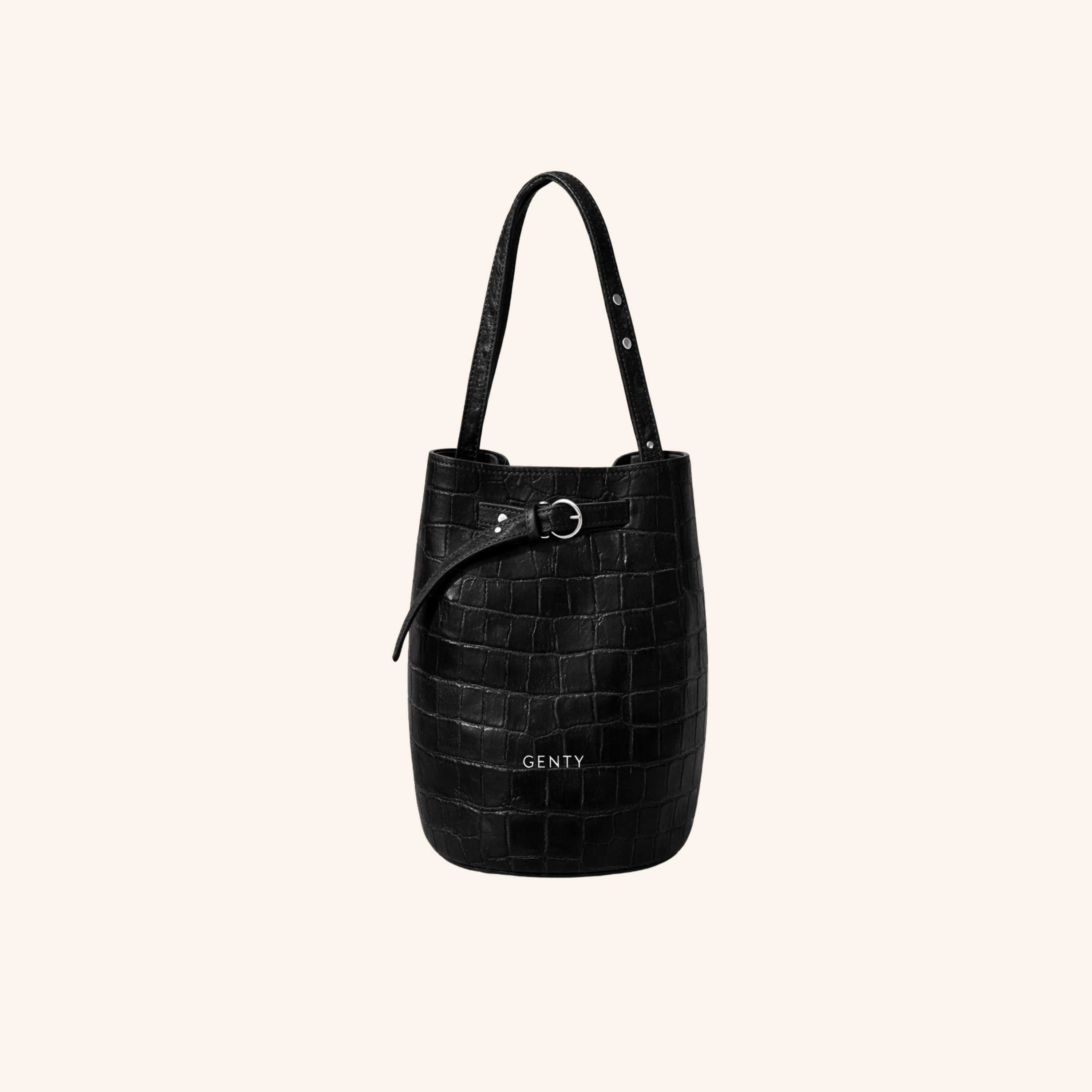 sac gabrielle croco noir