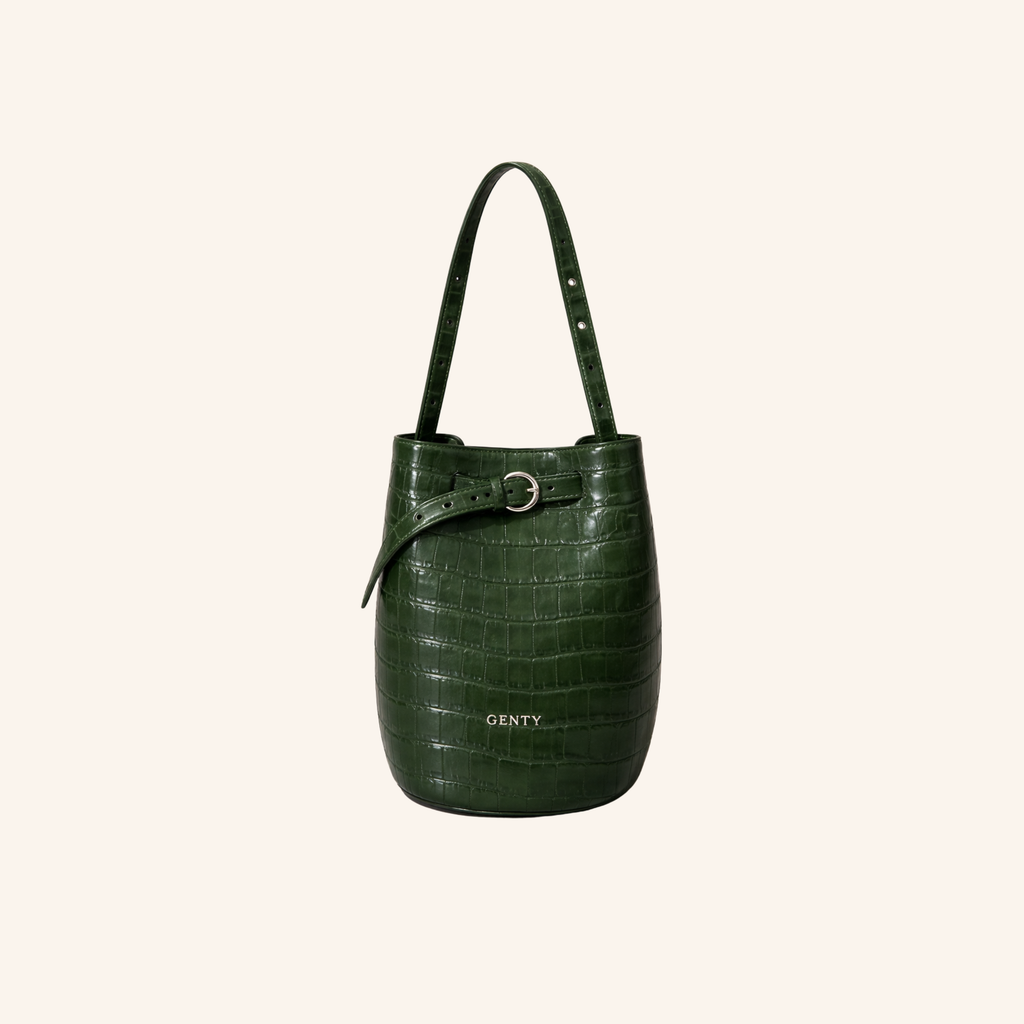  sac gabrielle croco vert sapin